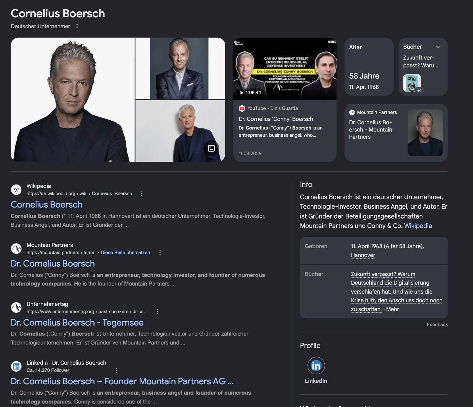 Google-Knowledge-Panel von Cornelius ‘Conny’ Boersch als Darstellungsbeispiel